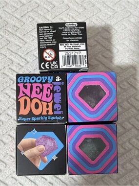 Nee doh sparkly groovy jewel stress toy viral TikTok lot of 5 set of 5